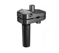 Bed Desk Clamp Mount Replacement for Gooseneck Phone Arms, Holder for Mic, 3-Inch Adjustable Stand with Anti-Slip Pads, Fits Up to 8cm Diameter, Black