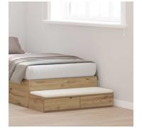 Bed Drawers Engineered Wood Bedroom Furniture Storage Solution Modern vidaXL