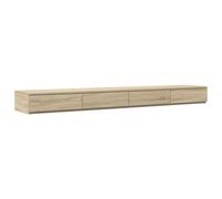 vidaXL Bed Drawers Sonoma Oak 200 x 36.5 x 16.5 cm Engineered Wood, Yellow