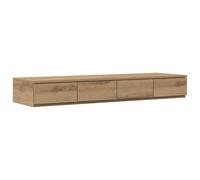 vidaXL Bed Drawers Smoked Oak 120 x 36.5 x 16.5 cm Engineered Wood