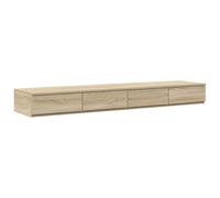 vidaXL Bed Drawers Concrete Grey 160 x 36.5 x 16.5 cm Engineered Wood, Grey