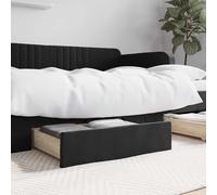 Bed Drawers Storage Unit Bed Storage 2 pcs Engineered Wood and Velvet vidaXL