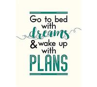 Bed Dreams Plans Wake Up Ambition Canvas Wall Art Print