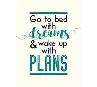 Bed Dreams Plans Wake Up Ambition Large Art Print Poster Wall Decor 18x24 inch