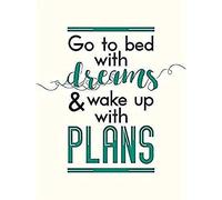 Bed Dreams Plans Wake Up Ambition Wall Art Print