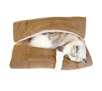 Bed for Cats,Double-Sided Blanket Washable | 4-Way Switchable Cat Cushion Sleeping Bed | for Kitten Puppy Small Dog Indoor Winter Fall Living Room Balcony Travel Camping Outdoor