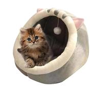 Bed for Caves in the Cave, bed for indoor cats, nest for cats in soft condominium Semi-built with upper plush stones | Cellar for, Pet Accessories