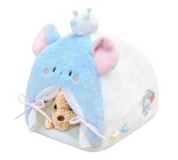 Bed For Dolls - Mini Tent Furniture Ornament, Plush Animal Sleeping Accessory, Panda Mouse Bear Display Piece, Imaginative Indoor Play Decor | Nursery Bedroom Addition for Children & Collectors