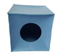 Bed for Enclosed Cave, Cube Hideaway Sofa for Comfortable Felt, Designed to Offer A Cozy Refuge Suitable for Relaxation, Blue