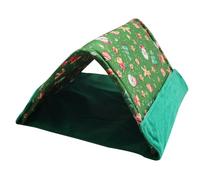 Bed for Ferrets, 2-in-1 Triangular Sleeping House, Hamster House - For Small Pets Rabbits Bearded Dragons Habitats Enclosure Homes Living Room