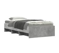 Bed Frame Base Bedstead Concrete Grey 100x200 cm Engineered Wood vidaXL