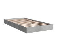 vidaXL Bed Frame without Mattress Concrete Grey 100x200 cm
