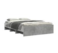 Bed Frame Base Bedstead Concrete Grey 140x190 cm Engineered Wood vidaXL