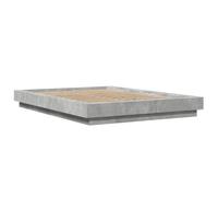 Bed Frame Base Bedstead Concrete Grey 140x190 cm Engineered Wood vidaXL