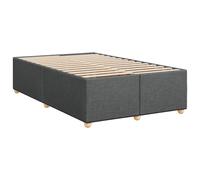 Bed Frame Base Bedstead Dark Grey 120x190 cm Small Double Fabric vidaXL