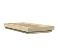 Bed Frame Base Bedstead Sonoma Oak 90x190 cm Single Engineered Wood vidaXL