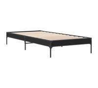 (black, 90 x 190 cm/ 30 cm) vidaXL Bed Frame Home Bed Base Mattress Foundation Engineered Wood and Metal