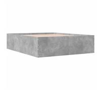 Bed Frame Base Concrete Grey 150x200 cm King Size Engineered Wood vidaXL