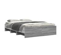 Bed Frame Base Grey Sonoma 120x190 cm Small Double Engineered Wood vidaXL