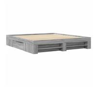 Bed Frame Base Grey Sonoma 180x200 cm King Size Engineered Wood vidaXL