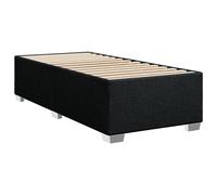 Bed Frame Base Mattress Foundation Black 90x190 cm Single Fabric vidaXL