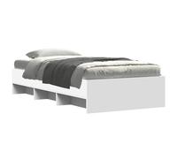 Bed Frame Base Mattress Foundation White 100x200 cm Engineered Wood vidaXL