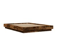 Bed Frame Base Smoked Oak 120x190 cm Small Double Engineered Wood vidaXL