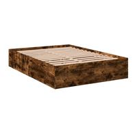 Bed Frame Base Smoked Oak 120x190 cm Small Double Engineered Wood vidaXL