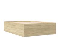 Bed Frame Base Sonoma Oak 120x190 cm Small Double Engineered Wood vidaXL