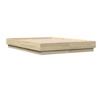 Bed Frame Base Sonoma Oak 120x190 cm Small Double Engineered Wood vidaXL