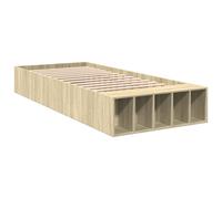Bed Frame Base Sonoma Oak 75x190 cm Small Single Engineered Wood vidaXL