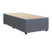(dark grey, single) vidaXL Bed Frame Bed Base Bedroom Mattress Foundation Home Bedstead Velvet