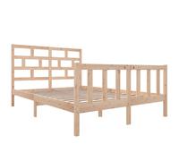 Bed Frame Bed Base Bedstead Bedroom Mattress Foundation Solid Wood Pine vidaXL