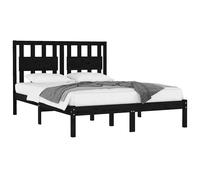 (white, 200 x 200 cm) vidaXL Bed Frame Bed Base Bedstead Bedroom Mattress Foundation Solid Wood Pine