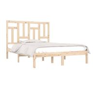 Bed Frame Bed Base Bedstead Bedroom Mattress Foundation Solid Wood Pine vidaXL