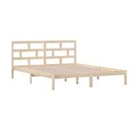 Bed Frame Bed Base Bedstead Bedroom Mattress Foundation Solid Wood Pine vidaXL