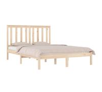Bed Frame Bed Base Bedstead Bedroom Mattress Foundation Solid Wood Pine vidaXL