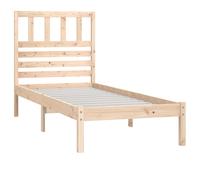 (brown, 90 x 190 cm) vidaXL Bed Frame Bed Base Bedstead Bedroom Mattress Foundation Solid Wood Pine