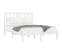 (grey, 200 x 200 cm) vidaXL Bed Frame Bed Base Bedstead Bedroom Mattress Foundation Solid Wood Pine