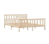 Bed Frame Bed Base Bedstead Bedroom Mattress Foundation Solid Wood vidaXL