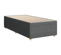 Bed Frame Bedroom Base Bedstead Dark Grey 90x190 cm Single Fabric vidaXL