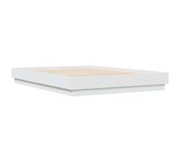 vidaXL Bed Frame Bedroom Bed Base Bedstead White 140x200 cm Engineered Wood