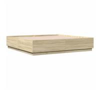 Bed Frame Bedroom Bed Base Bedstead Mattress Foundation Engineered Wood vidaXL