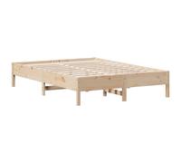 Bed Frame Bedroom Bed Base Bedstead Mattress Foundation Solid Wood Pine vidaXL