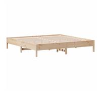 Bed Frame Bedroom Bed Base Bedstead Mattress Foundation Solid Wood Pine vidaXL