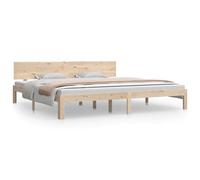 Bed Frame Bedroom Bed Base Bedstead Mattress Foundation Solid Wood vidaXL