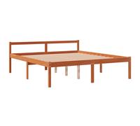 vidaXL Senior Bed without Mattress Wax Brown 160x200 cm Solid Wood Pine