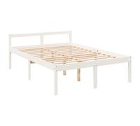 vidaXL Bed Frame Bed Base Wax Brown 120x190 cm Small Double Solid Wood Pine