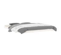 (white, 160 x 200 cm) vidaXL Bed Frame Bedroom Bedstead Bed Base Mattress Foundation Solid Wood Pine