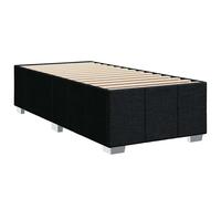 vidaXL Bed Frame without Mattress Dark Grey Single Fabric